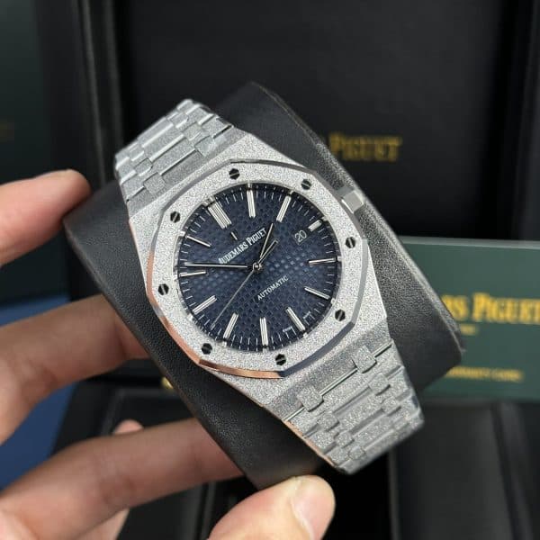 Dong-Ho-Audemars-Piguet-Royal-Oak-15410-Frosted-Gold-Rep-11-Cao-Cap-Mat-Xanh-APS-Factory-41mm-1-1