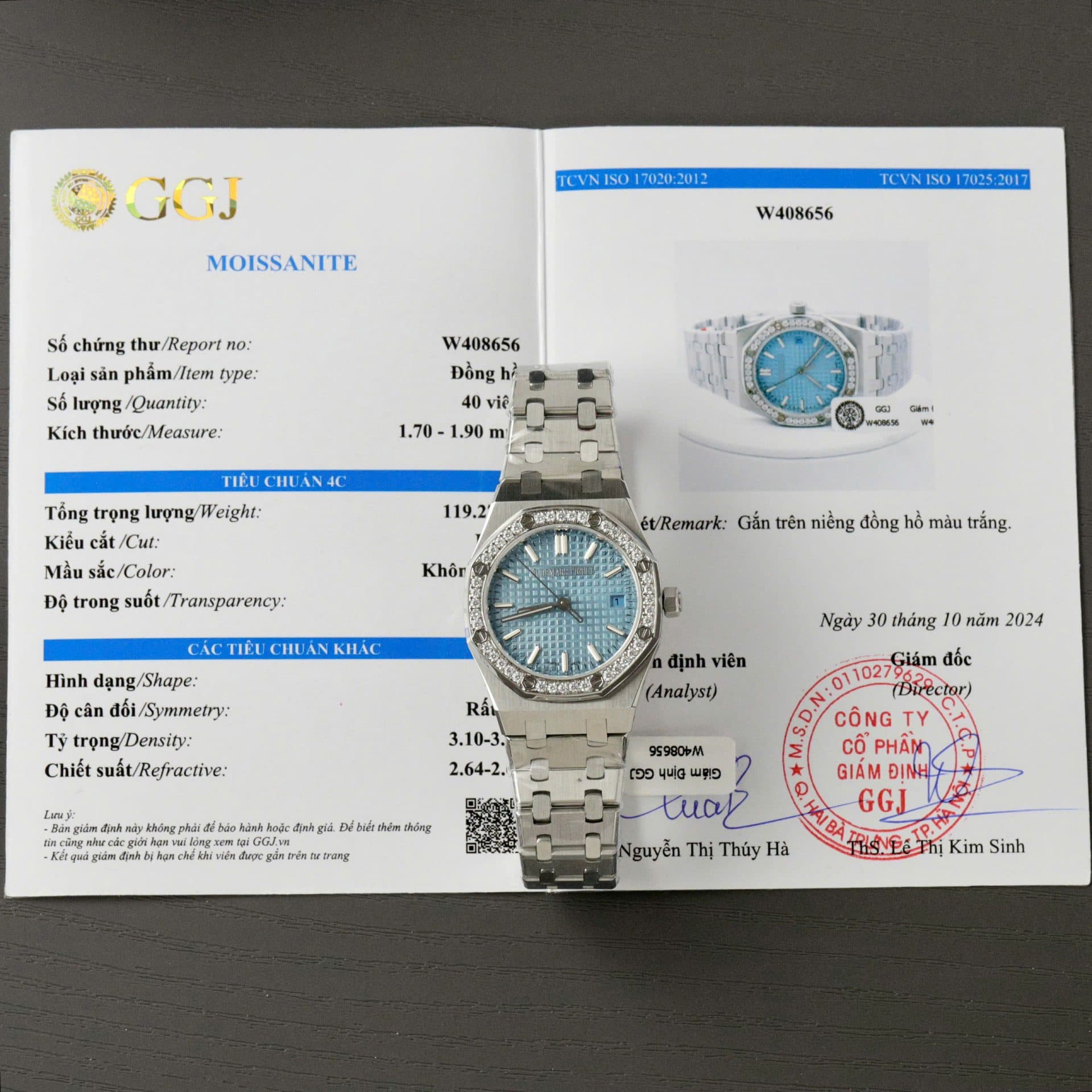 Dong-Ho-Audemars-Piguet-Royal-Oak-Che-Tac-Mat-Xanh-Bang-Vien-Dinh-Kim-Cuong-Moissanite-34mm-1-1