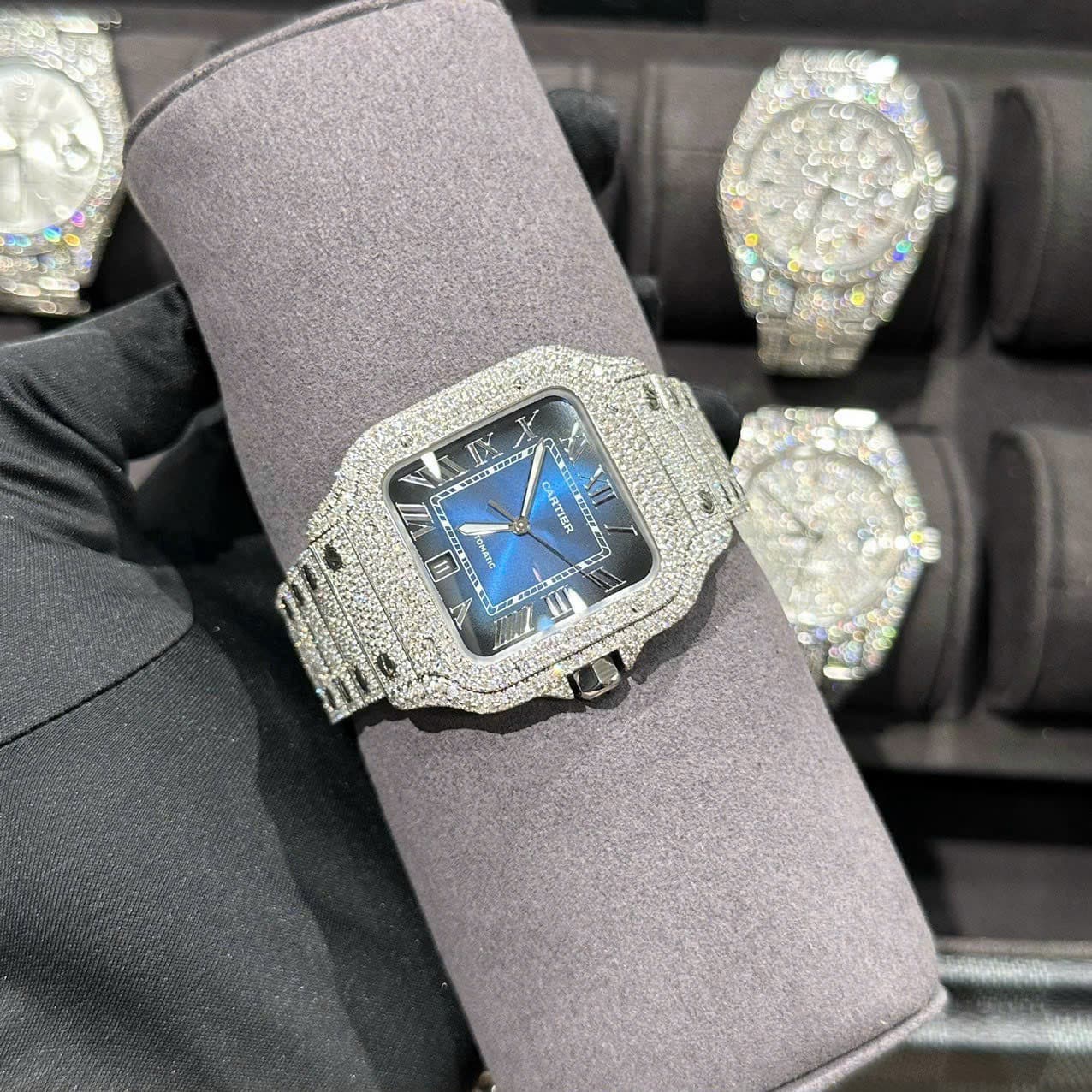 Dong-Ho-Cartier-Santos-Do-Full-Kim-Cuong-Thien-Nhien-Blue-Dial-39-4-1