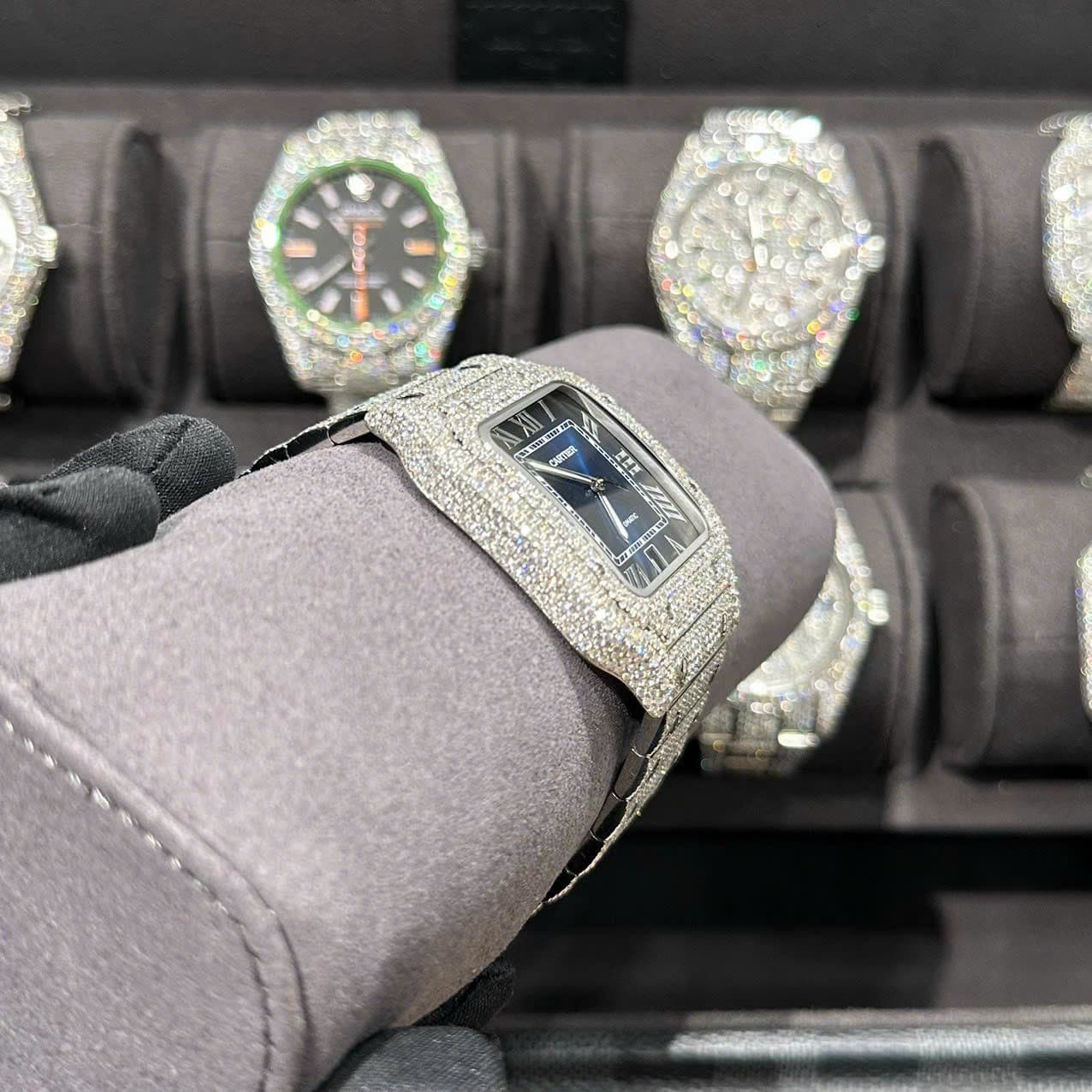 Dong-Ho-Cartier-Santos-Do-Full-Kim-Cuong-Thien-Nhien-Blue-Dial-39-6-1