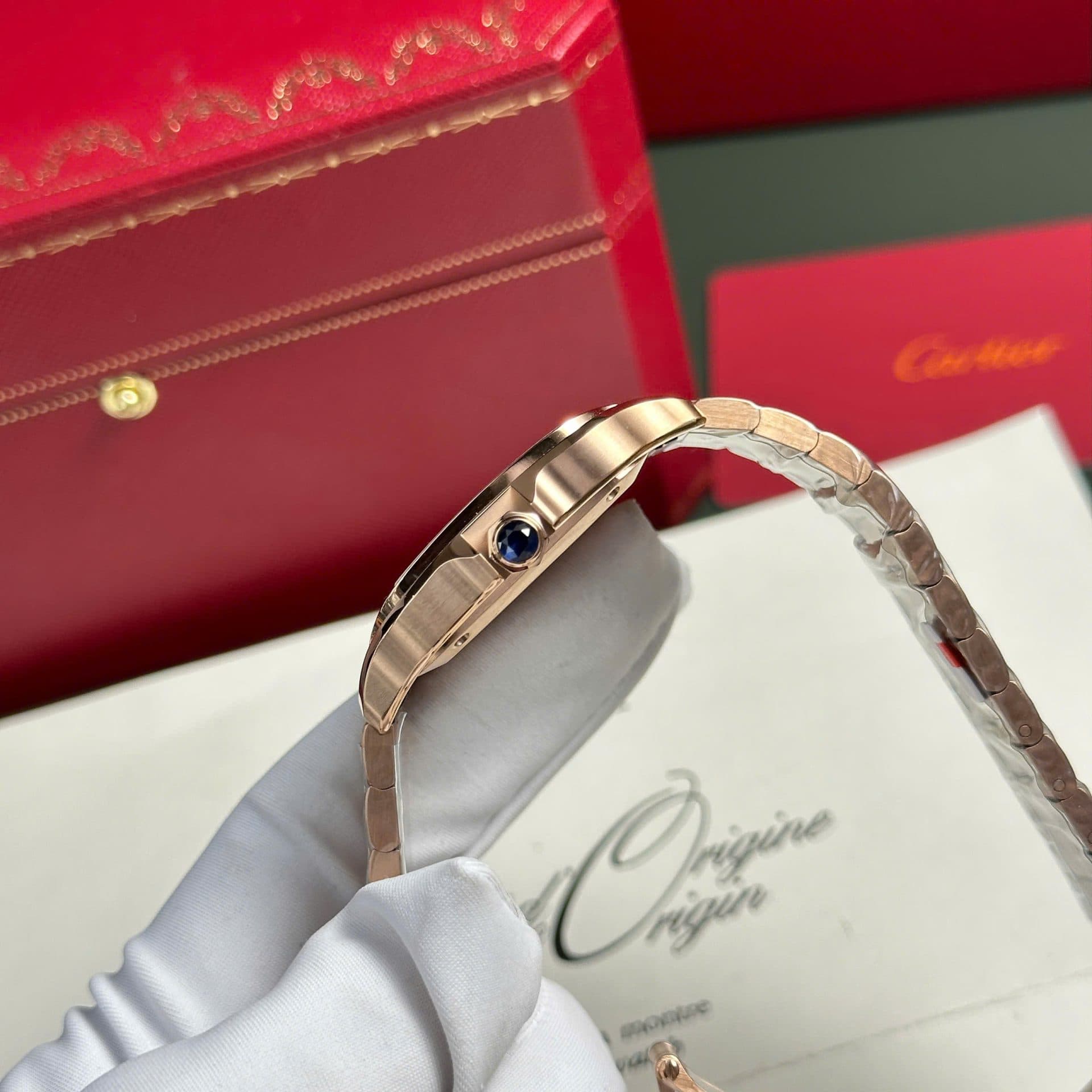 Dong-Ho-Cartier-Santos-Nu-Ma-Vang-Hong-Mat-Trang-Replica-11-Cao-Cap-BVF-35-7-1