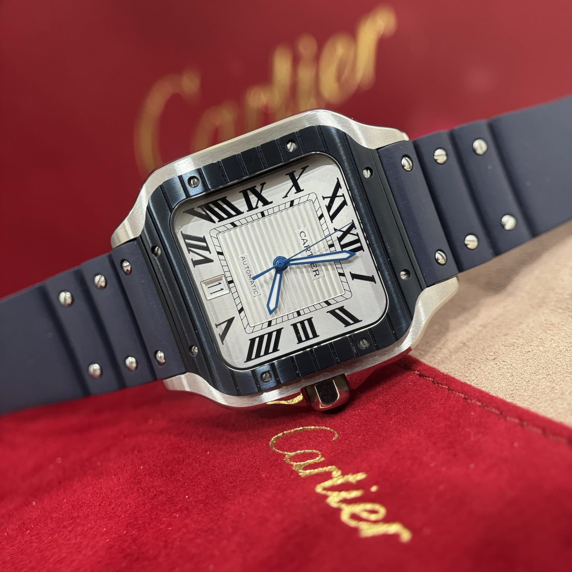 Dong-Ho-Cartier-Santos-Replica-11-Nam-Mat-Trang-Day-Cao-Su-BV-Factory-39-7-1