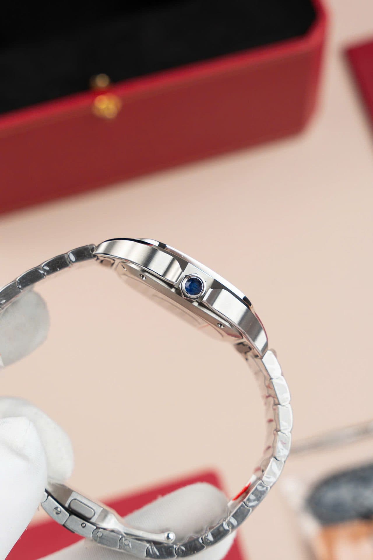 Dong-Ho-Nu-Cartier-Santos-WSA0065-Replica-11-Mat-Nau-Nha-May-BV-35mm-10-1