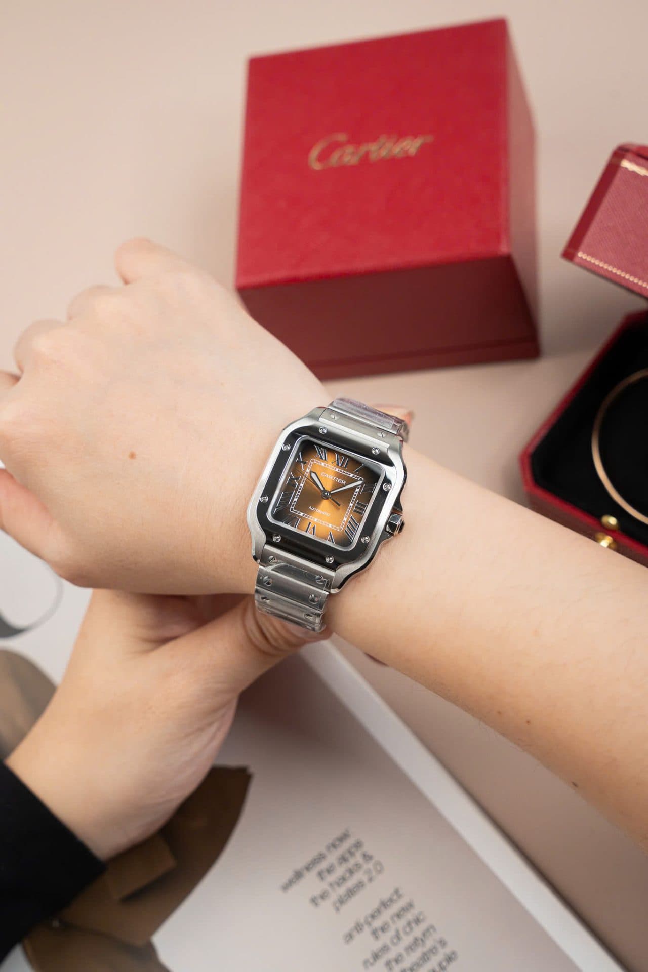 Dong-Ho-Nu-Cartier-Santos-WSA0065-Replica-11-Mat-Nau-Nha-May-BV-35mm-2-1