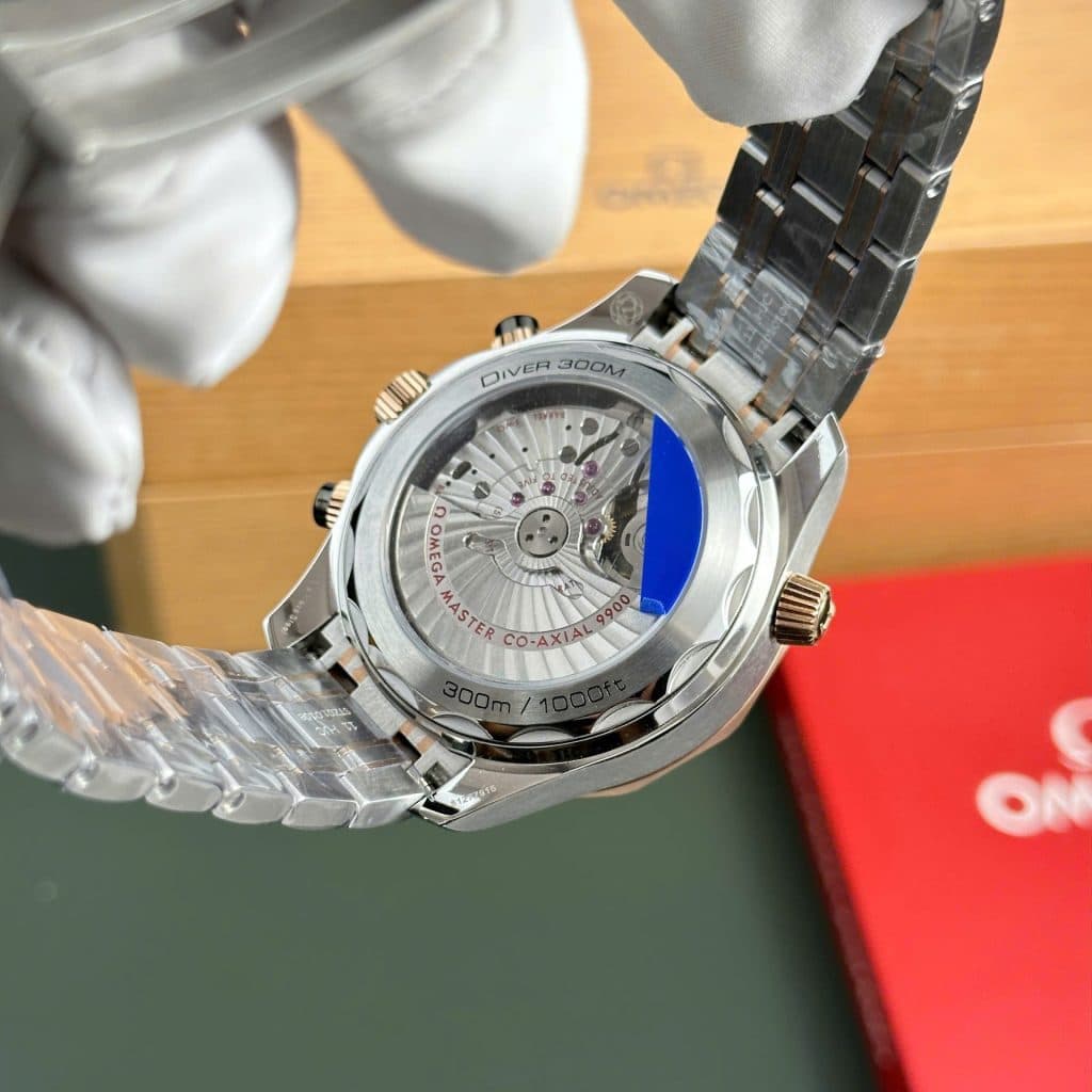 Dong-Ho-Omega-Rep-11-Seamaster-Diver-300M-Chronograph-Demi-Vang-Hong-Mat-Den-N1-44mm-3-1