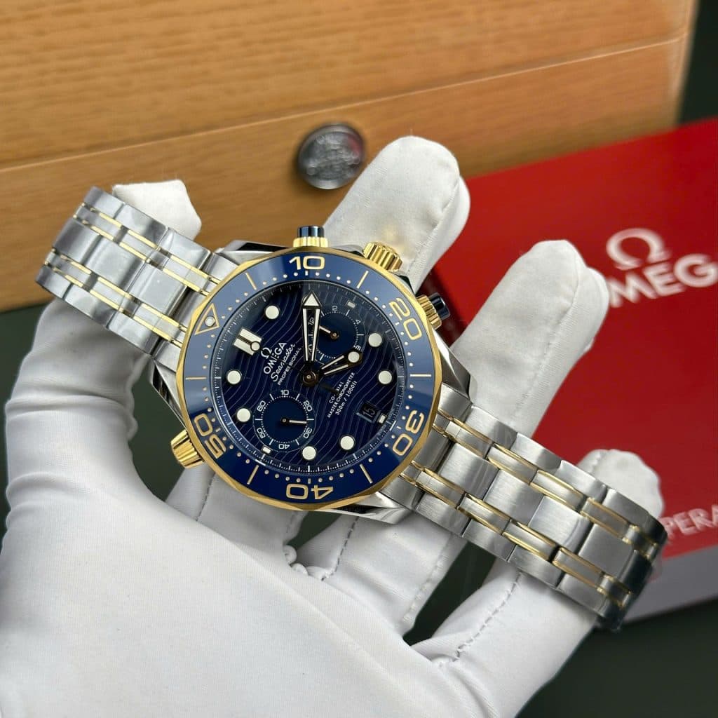 Dong-Ho-Omega-Rep-Cao-Cap-Seamaster-Diver-300M-Chronograph-Mat-Xanh-Blue-N1-44mm-8-1