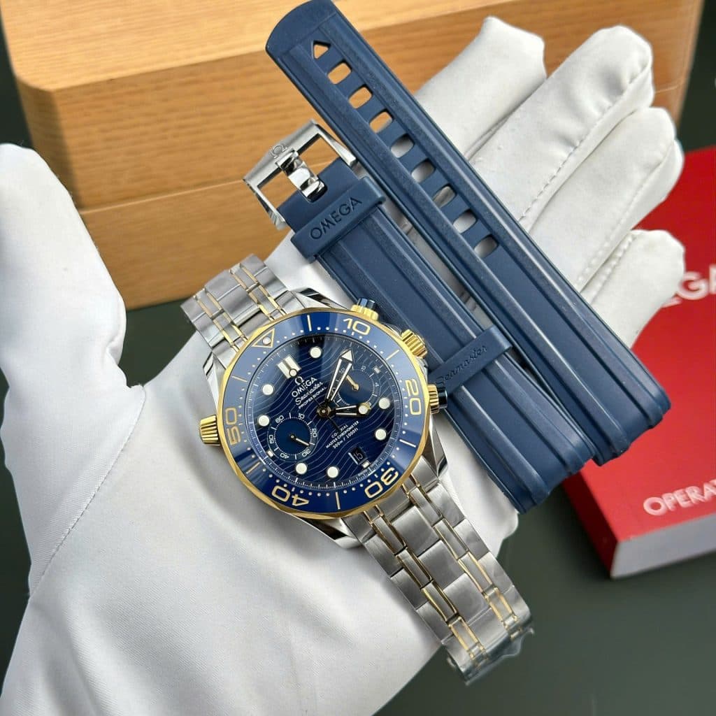 Dong-Ho-Omega-Rep-Cao-Cap-Seamaster-Diver-300M-Chronograph-Mat-Xanh-Blue-N1-44mm-9-1