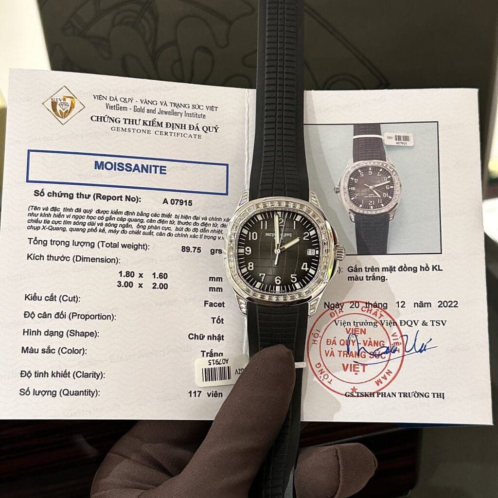 Dong-Ho-Patek-Philippe-Aquanaut-5167-Rep-11-Do-Moissanite-Baguette-40mm-7-1