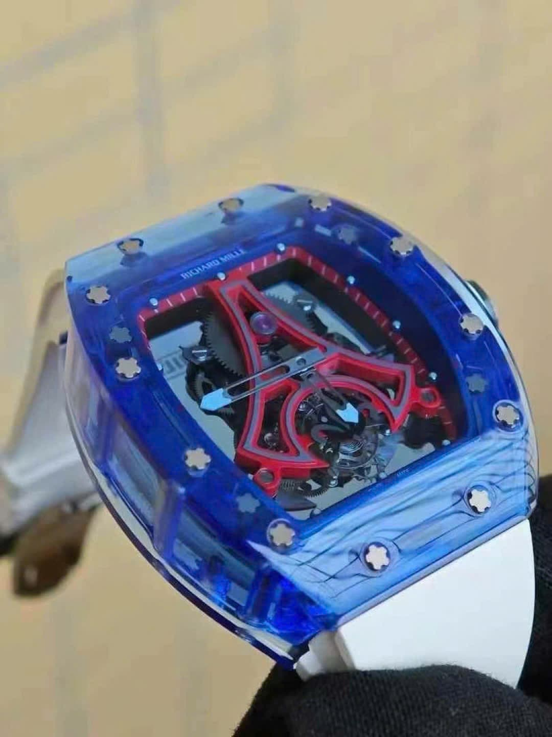 Dong-Ho-Richard-Mille-RM52-03-Paris-Saint-Germain-Tourbillon-Rep-1-1-Vo-Sapphire-Xanh-40x48mm-5-1