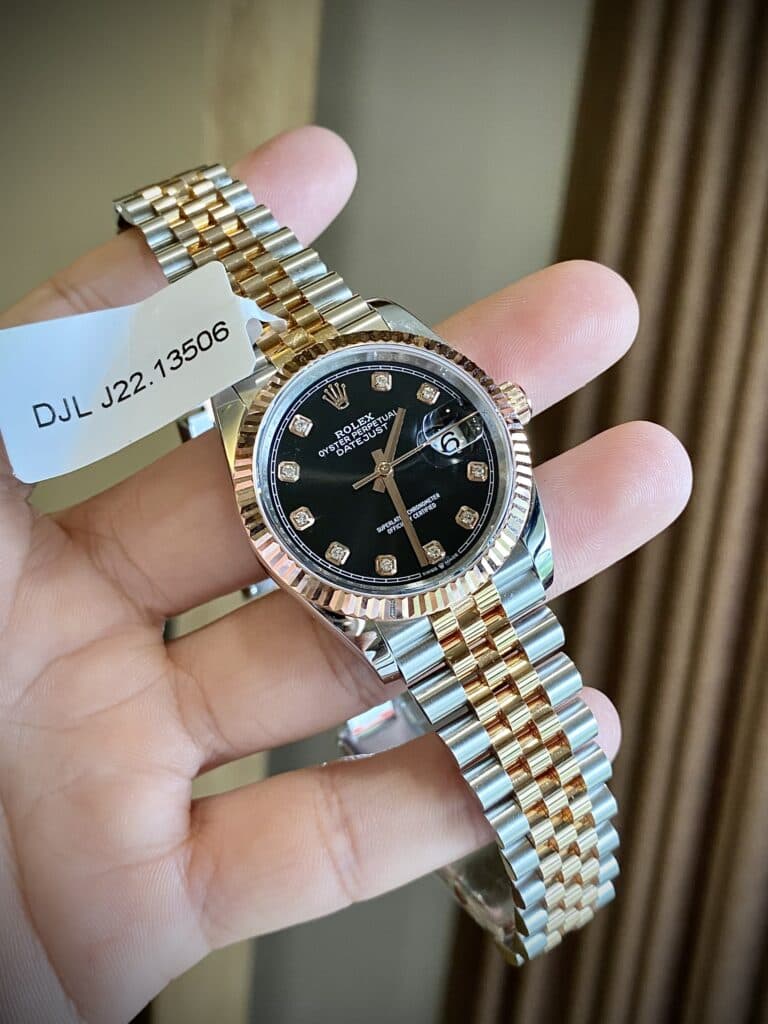 Dong-Ho-Rolex-Boc-Vang-Hong-Mat-Den-Nha-May-GM-DateJust-36mm-9-1
