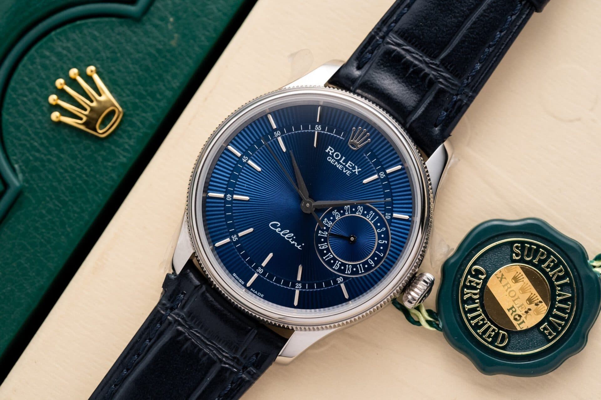 Dong-Ho-Rolex-Cellini-Date-50519-Mat-So-Xanh-Rep-11-39mm-1-1