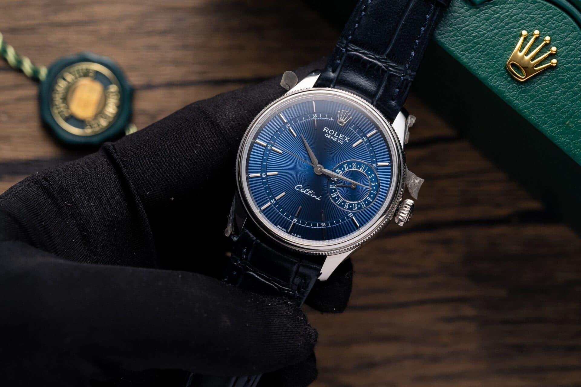 Dong-Ho-Rolex-Cellini-Date-50519-Mat-So-Xanh-Rep-11-39mm-7-1