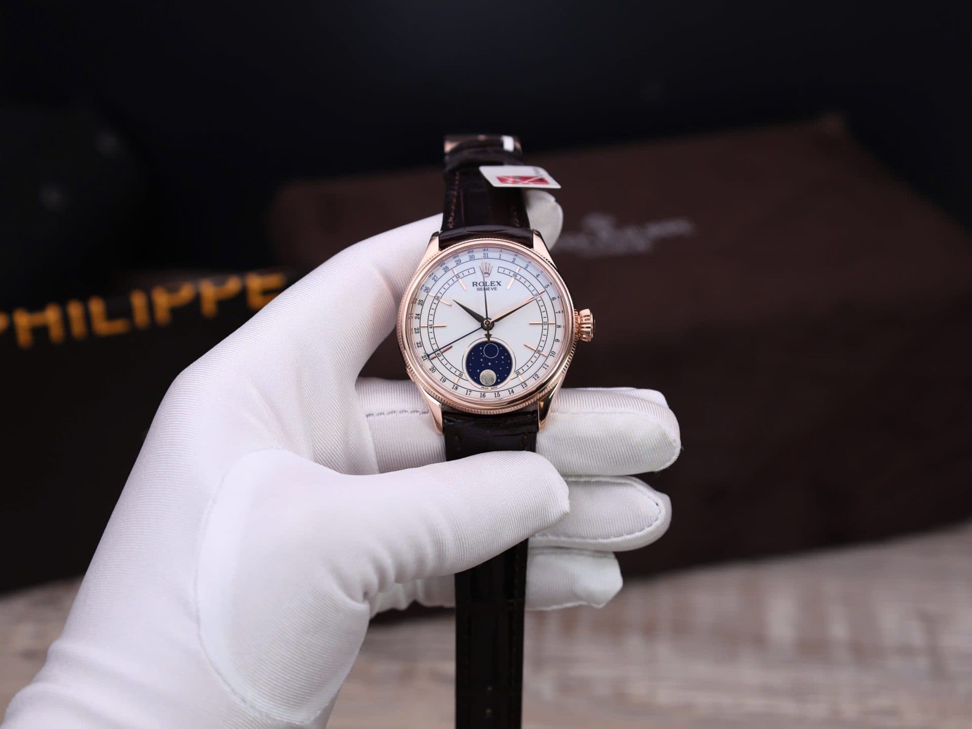 Dong-Ho-Rolex-Cellini-Moonphase-Replica-11-Boc-Vang-That-Nha-May-KZ-39mm-4-1
