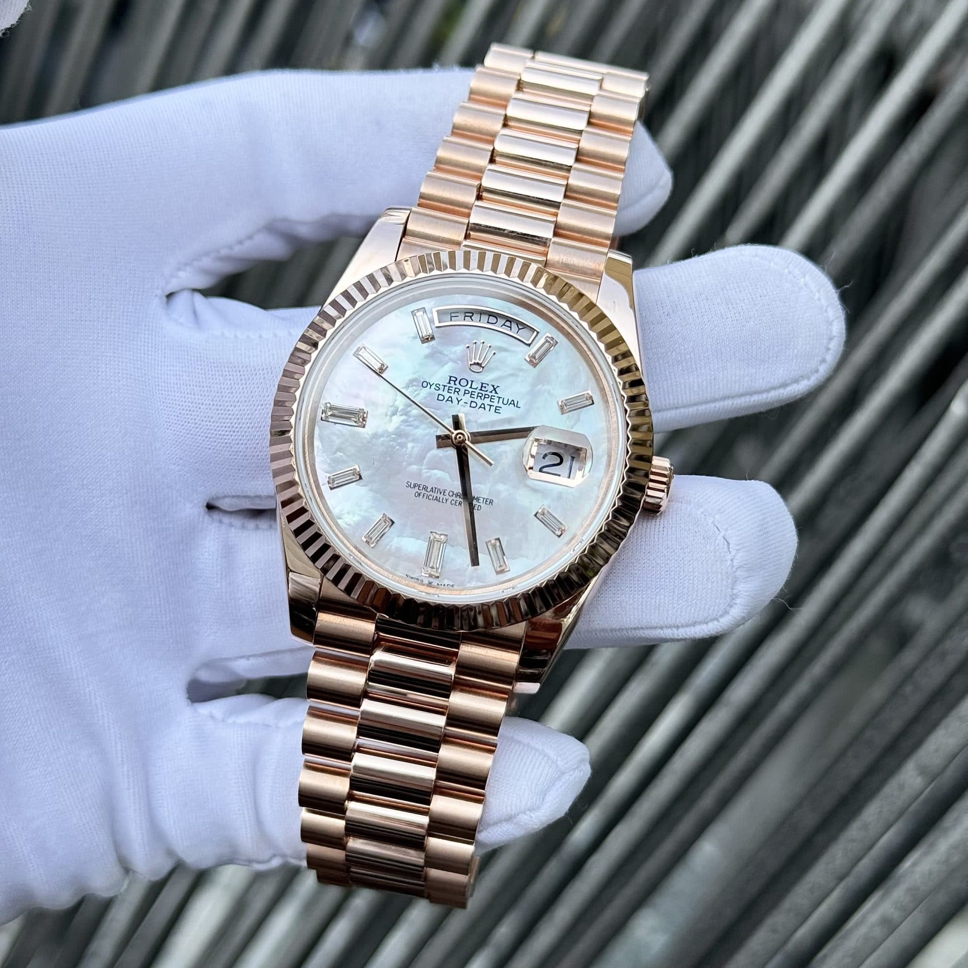 Dong-Ho-Rolex-Che-Tac-Boc-Vang-Hong-Mat-Xa-Cu-Moissanite-Day-Date-GM-Factory-40mm-7-1