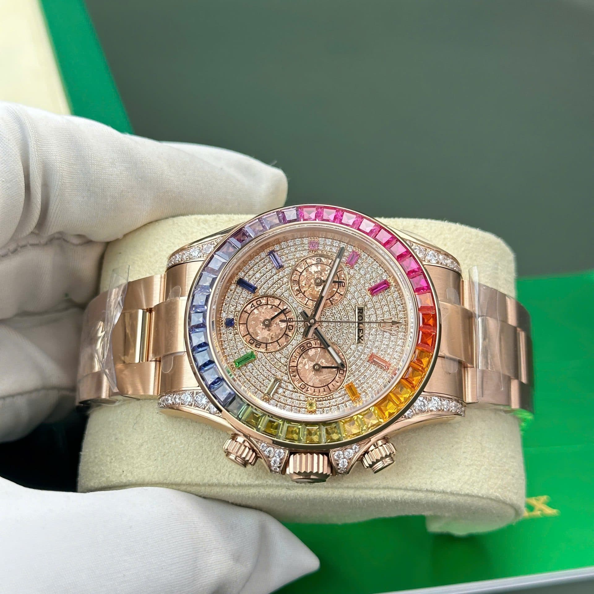 Dong-Ho-Rolex-Cosmograph-Daytona-116595-Rainbow-Replica-Dinh-Da-BTF-40mm-10-1