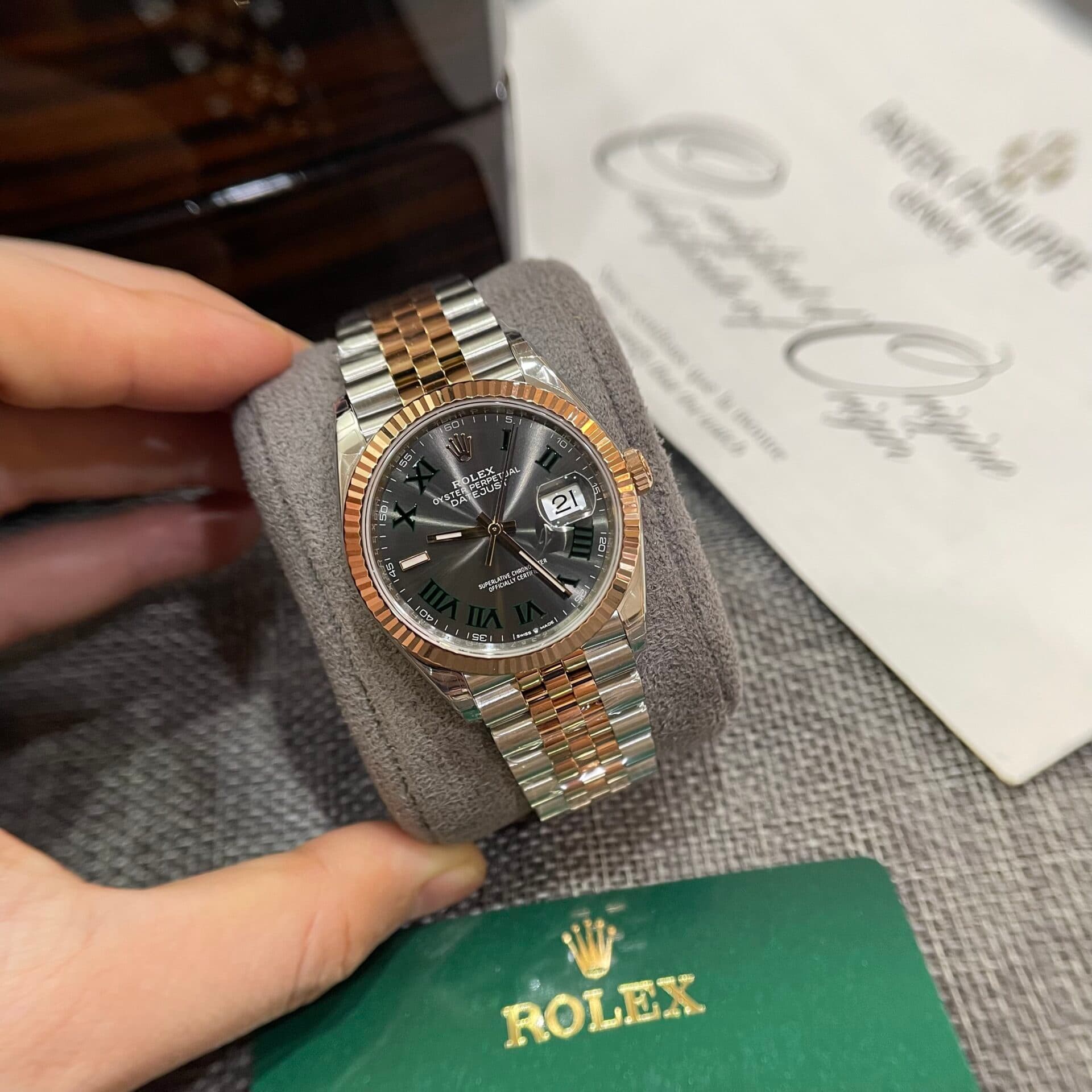 Dong-Ho-Rolex-DateJust-126231-Day-Demi-Mat-Wimbledon-VS-Factory-36mm-4-1
