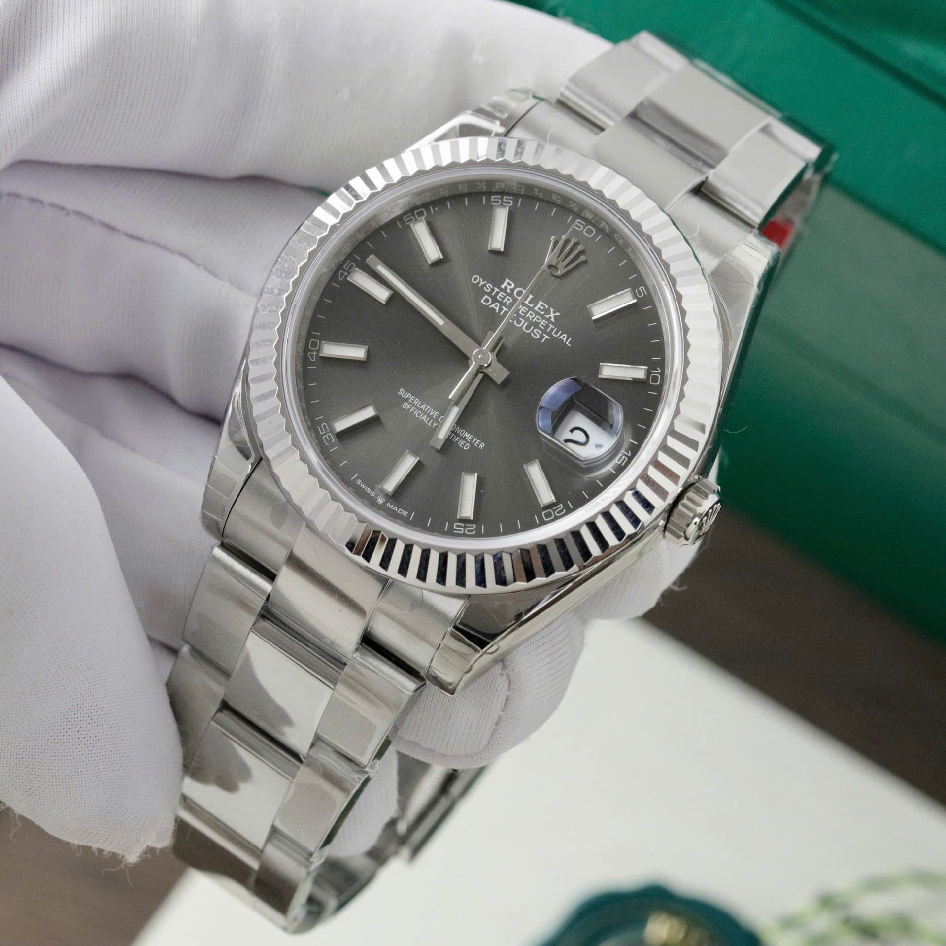 Dong-Ho-Rolex-DateJust-126334-Replica-11-Mat-Xam-Day-Oyster-Nha-May-VS-41mm-2-1