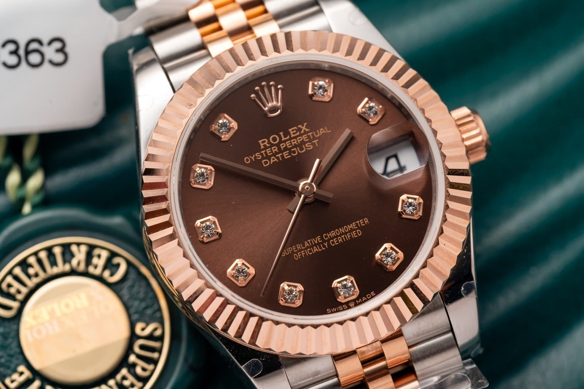 Dong-Ho-Rolex-DateJust-Nu-Boc-Vang-Mat-Chocolate-Rep-11-31mm-5-1