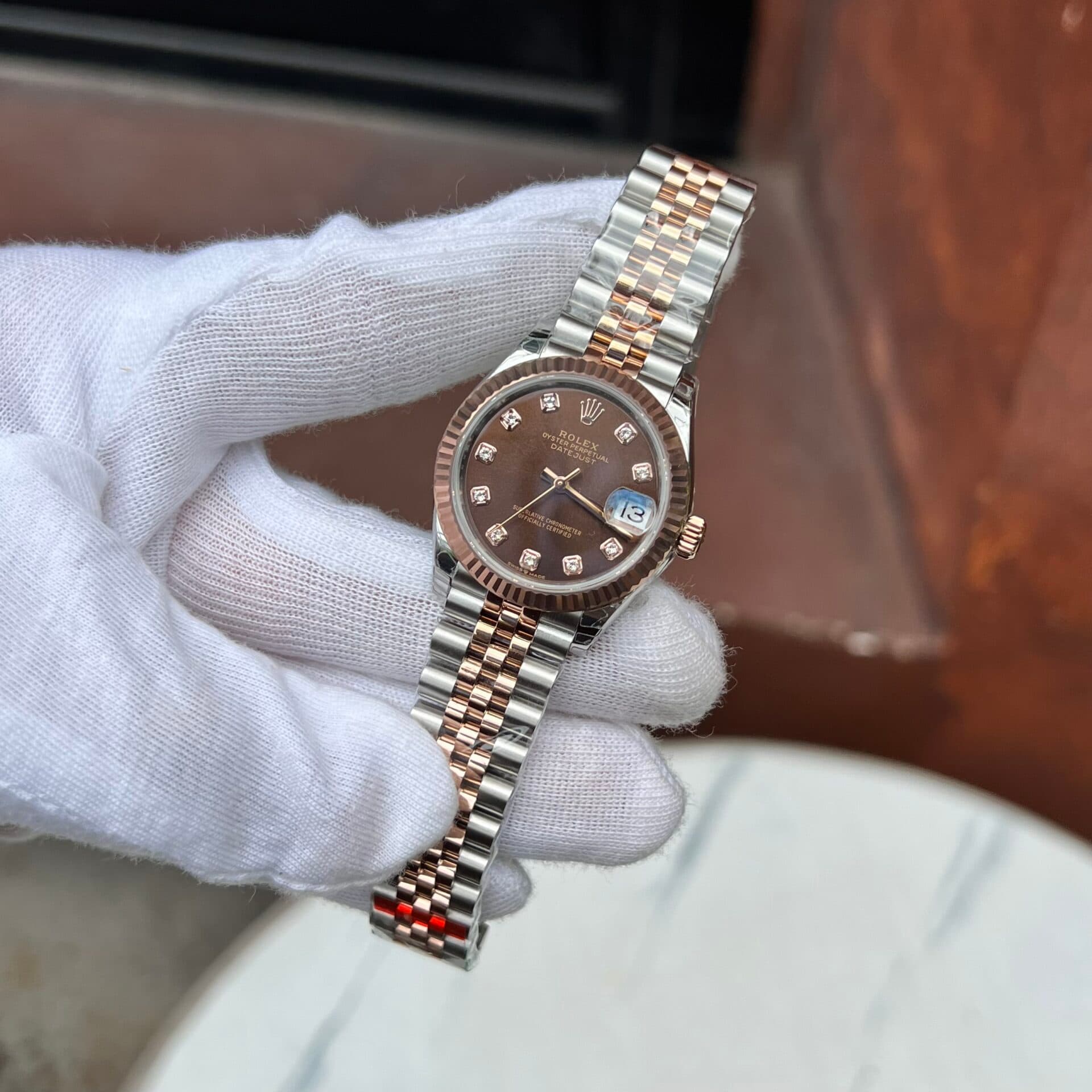 Dong-Ho-Rolex-DateJust-Nu-Mat-Chocolate-Fake-11-Nha-May-EW-31mm-3-1