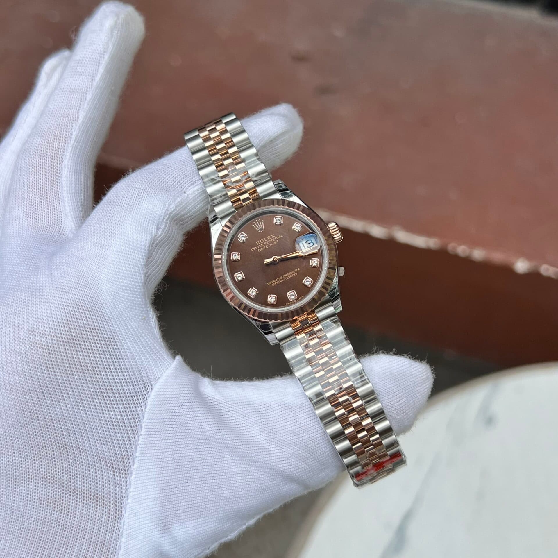 Dong-Ho-Rolex-DateJust-Nu-Mat-Chocolate-Fake-11-Nha-May-EW-31mm-4-1
