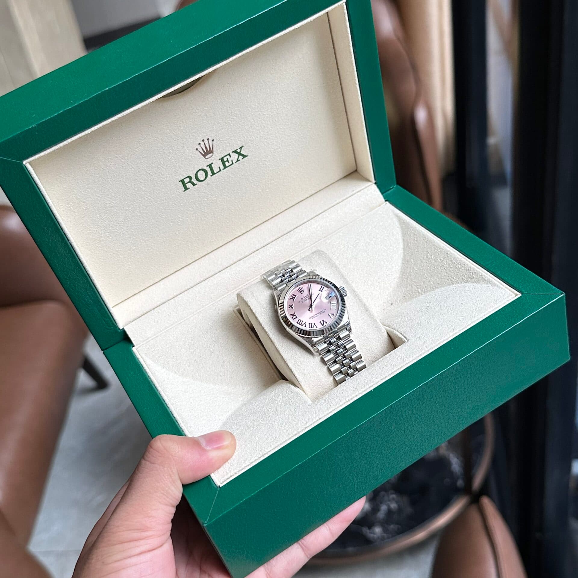 Dong-Ho-Rolex-DateJust-Nu-Mat-Hong-Coc-So-La-Ma-EW-31mm-5-1