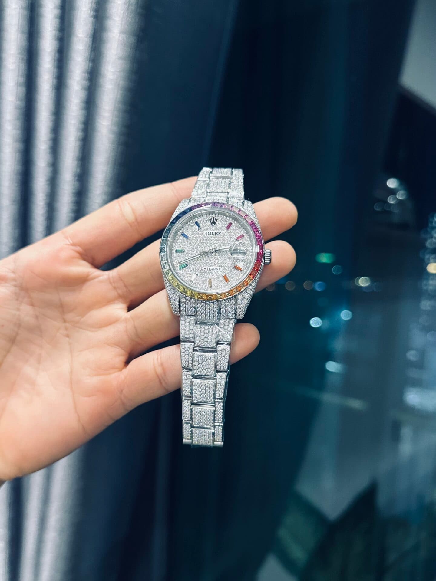 Dong-Ho-Rolex-DateJust-Rainbow-Replica-11-Dinh-Full-Kim-Cuong-Moissanite-41mm-8-1