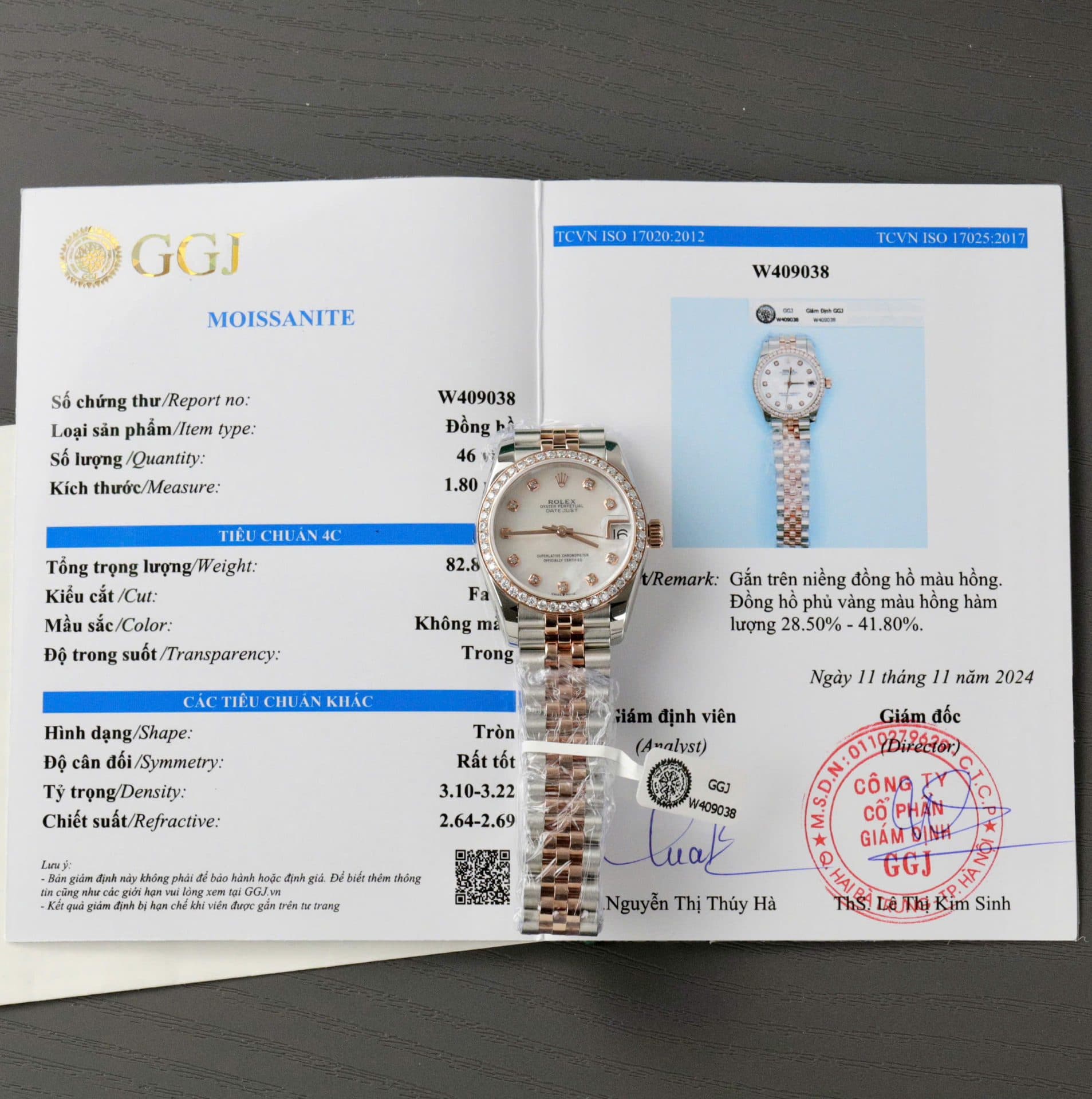 Dong-Ho-Rolex-DateJust-Replica-11-Mat-Kham-Xa-Cu-Dinh-Kim-Cuong-Moissanite-Hong-Kong-31mm-9-1