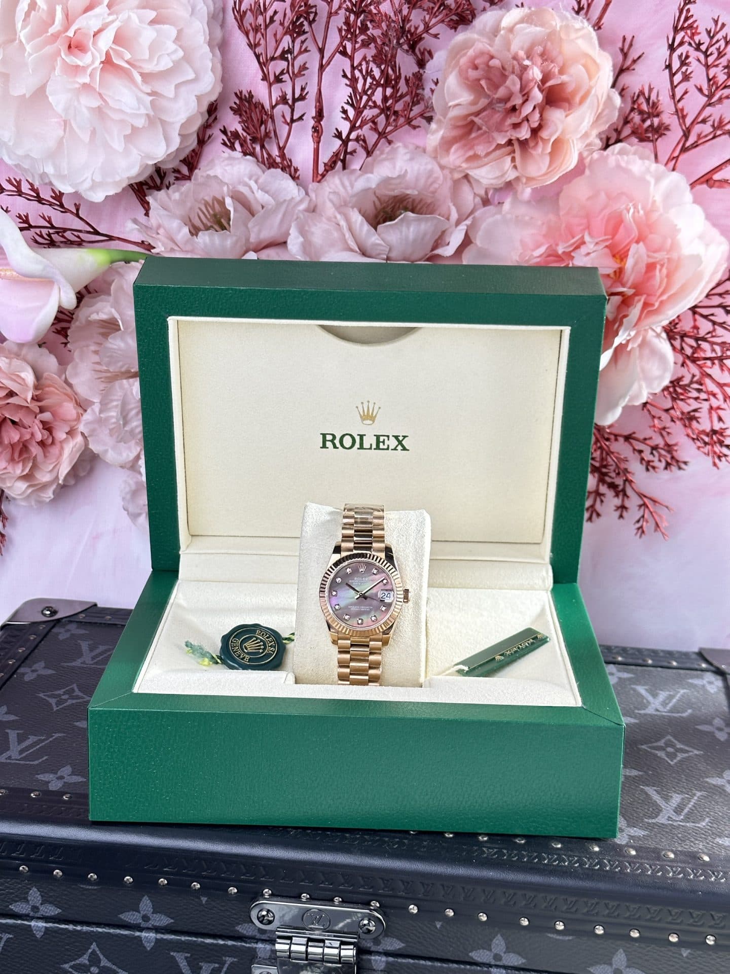 Dong-Ho-Rolex-DateJust-Rose-Gold-178275-Nu-Mat-Xa-Cu-Tim-Replica-11-31mm-2-1