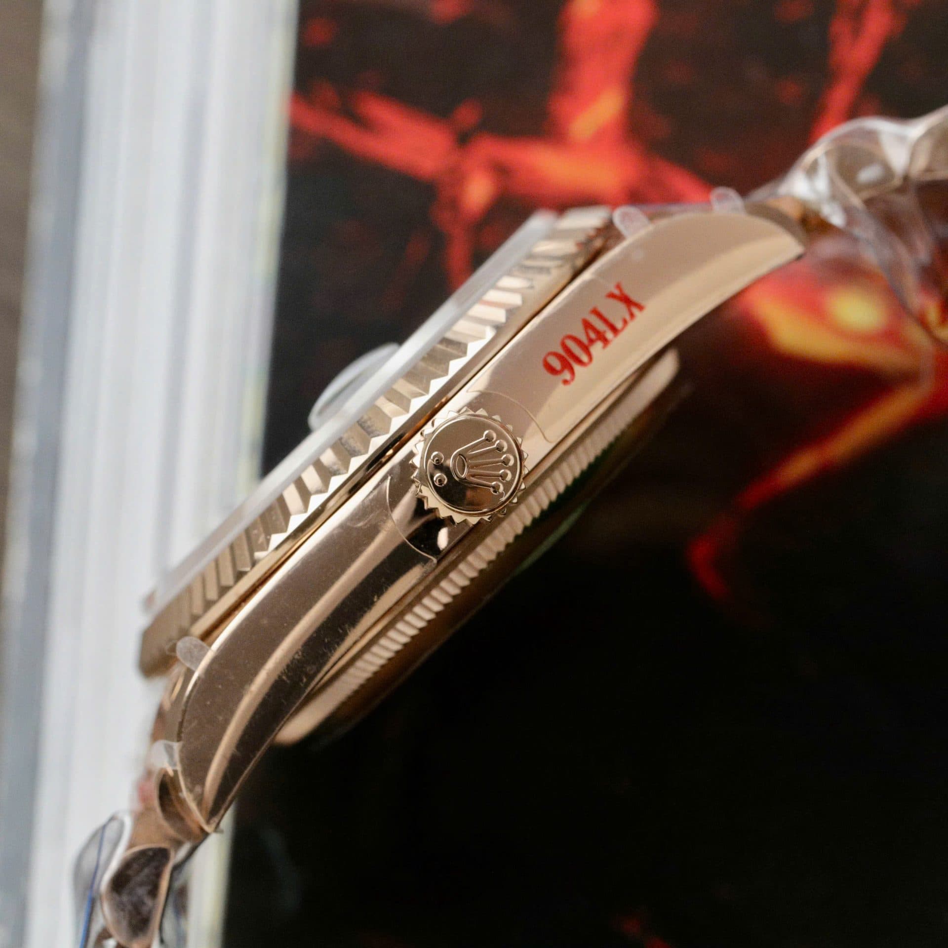 Dong-Ho-Rolex-Day-Date-128235-Replica-11-Mau-Xanh-Luc-Tinh-Chinh-Trong-Luong-158gram-Nha-May-QF-36mm-8-1