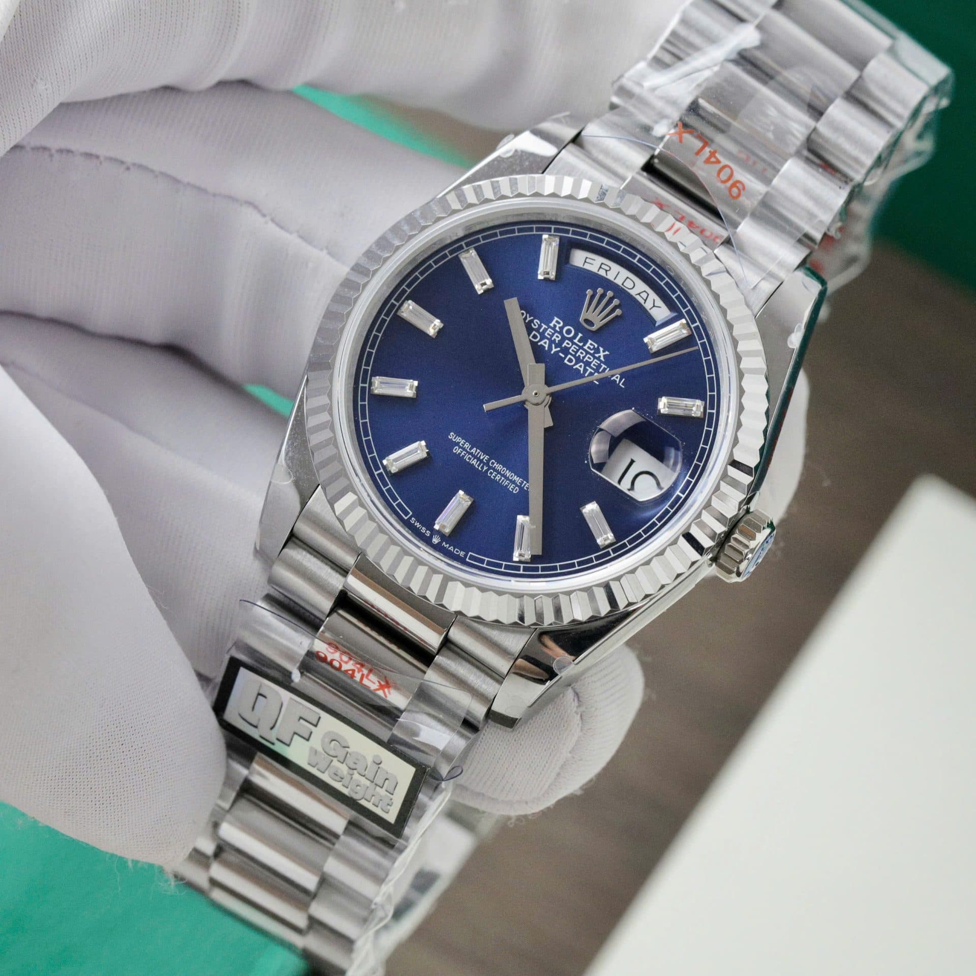 Dong-Ho-Rolex-Day-Date-128236-Replica-11-Mat-Xanh-Blue-Trong-Luong-158gram-Nha-May-QF-36mm-4-1
