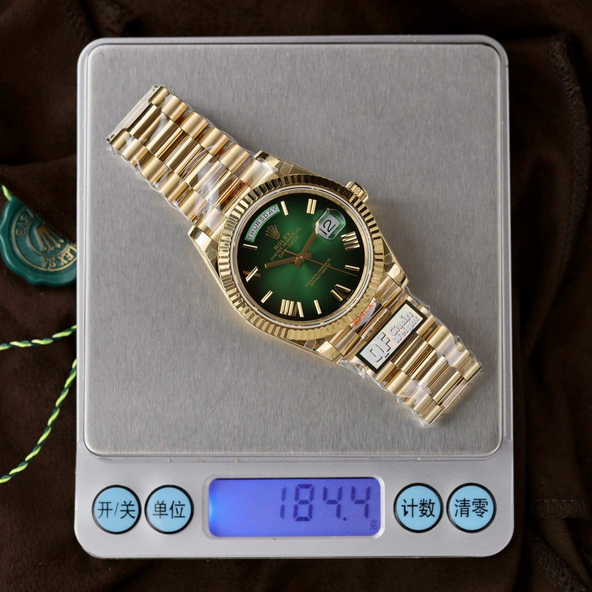 Dong-Ho-Rolex-Day-Date-228238-0069-Green-Ombre-Replica-11-QF-Factory-185-Grams-40mm-1-1