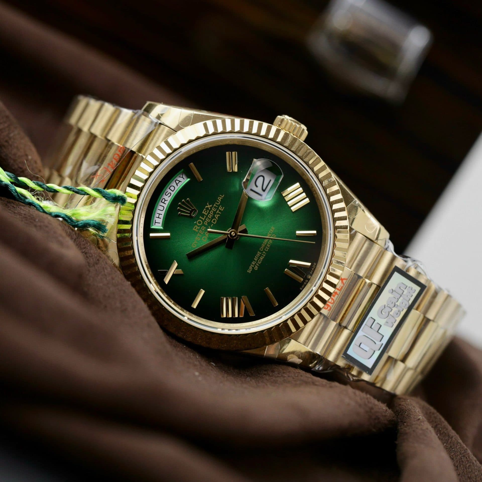 Dong-Ho-Rolex-Day-Date-228238-0069-Green-Ombre-Replica-11-QF-Factory-185-Grams-40mm-10-1