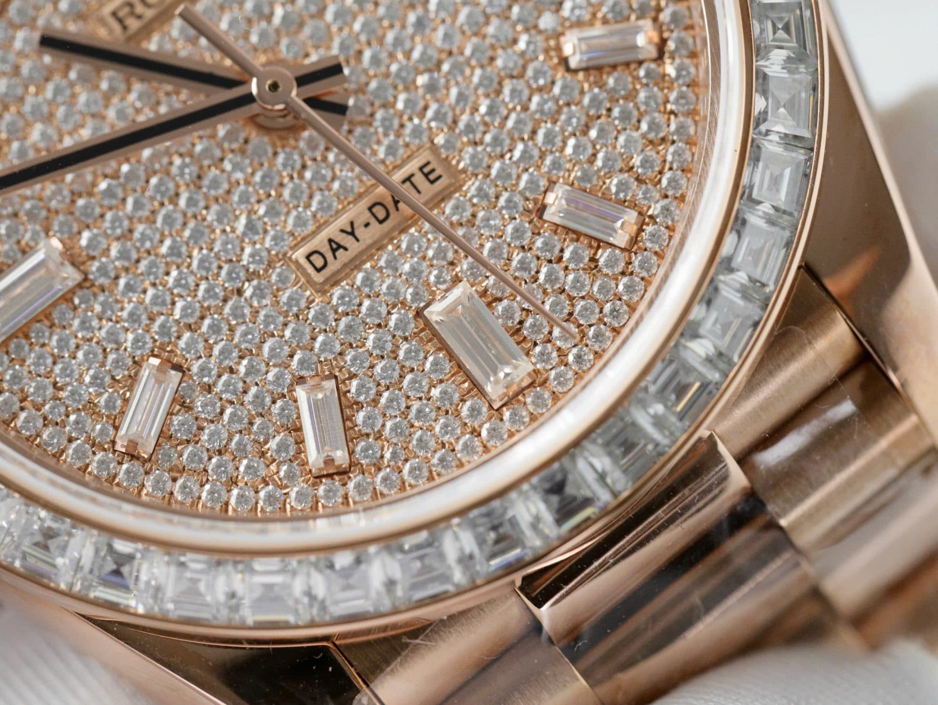Dong-Ho-Rolex-Day-Date-Che-Tac-Boc-Vang-Hong-18K-Kim-Cuong-Moissanite-Baguette-GMF-40mm-6-1