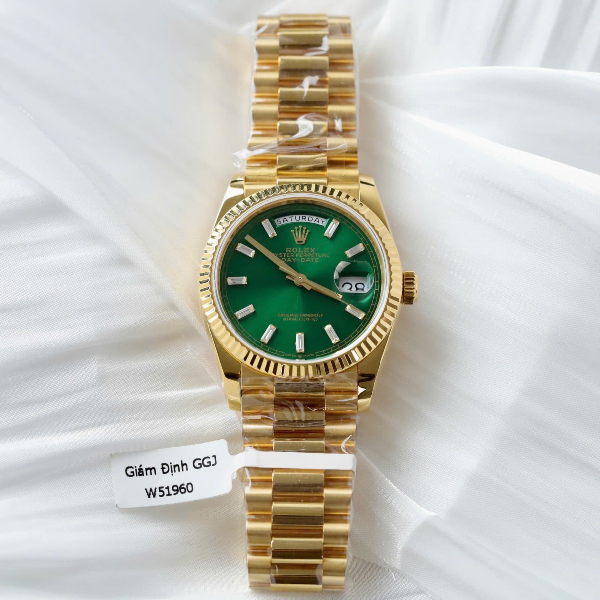 Dong-Ho-Rolex-Day-Date-Che-Tac-Mat-Xanh-La-Cay-Trong-Luong-160gram-Boc-Vang-That-36mm-2-1