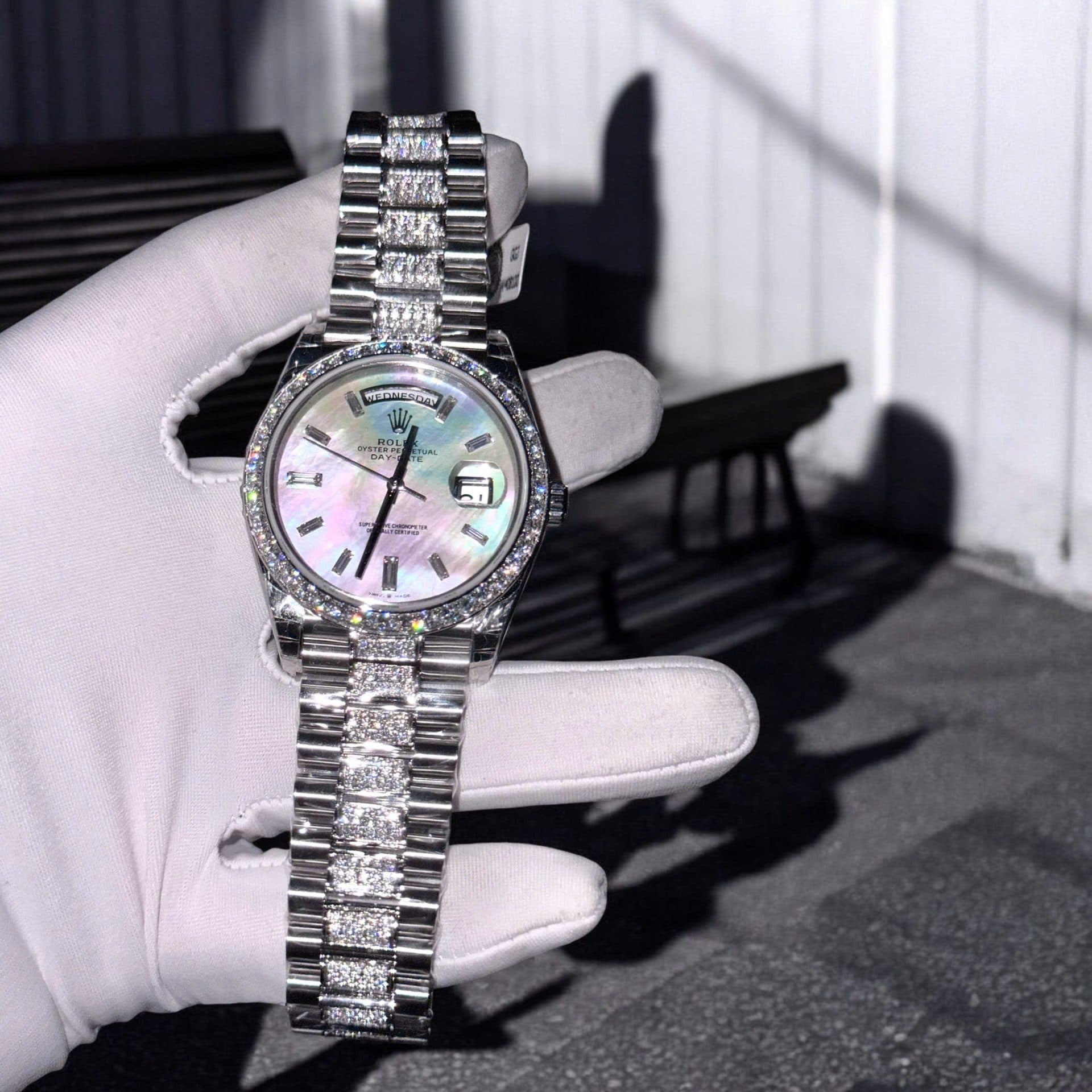 Dong-Ho-Rolex-Day-Date-Mat-Kham-Xa-Cu-Coc-So-Day-Dinh-Kim-Cuong-Moissanite-40mm-5-1