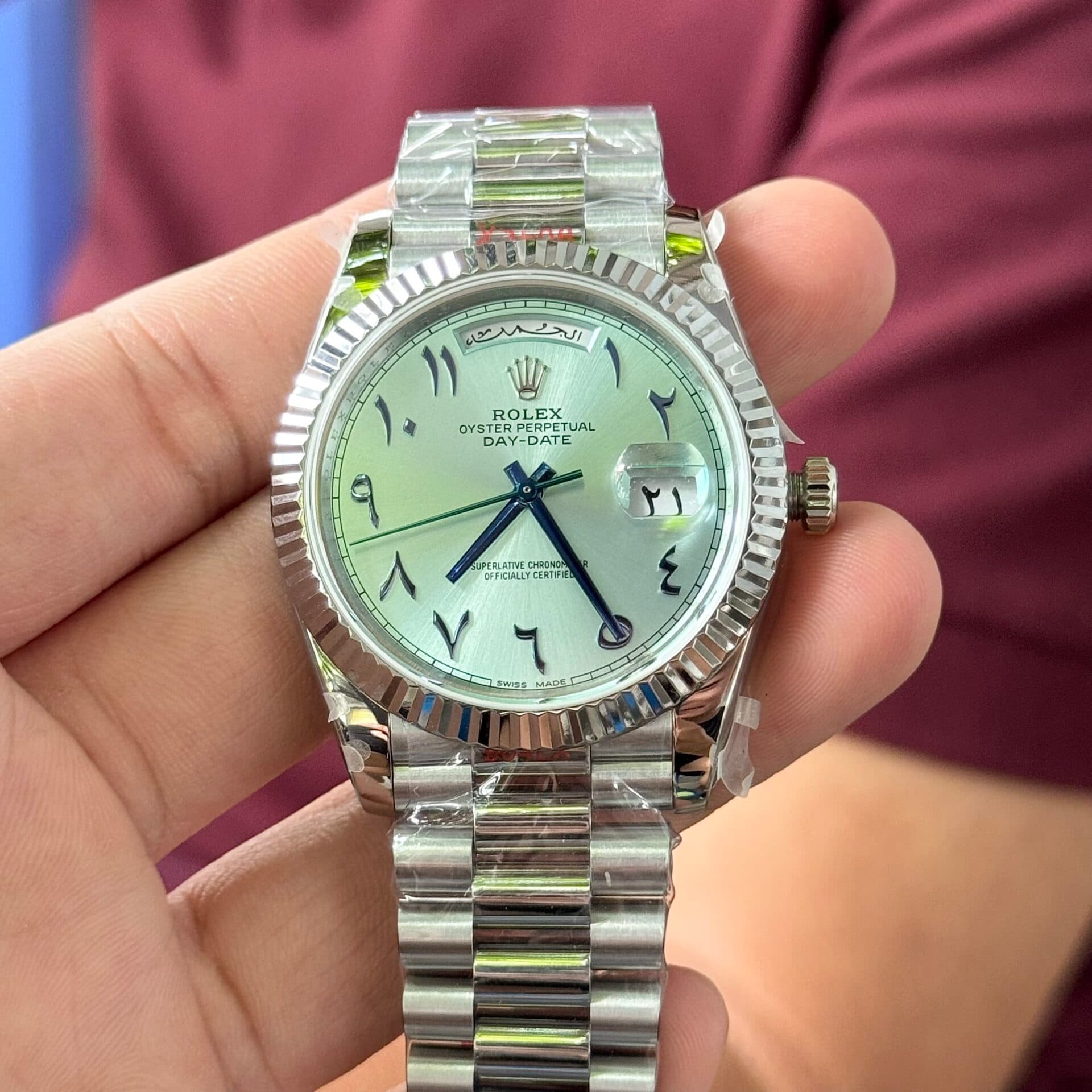 Dong-Ho-Rolex-Day-Date-Replica-11-Mat-So-Xanh-Bang-Coc-A-Rap-GM-V2-40mm-3-1