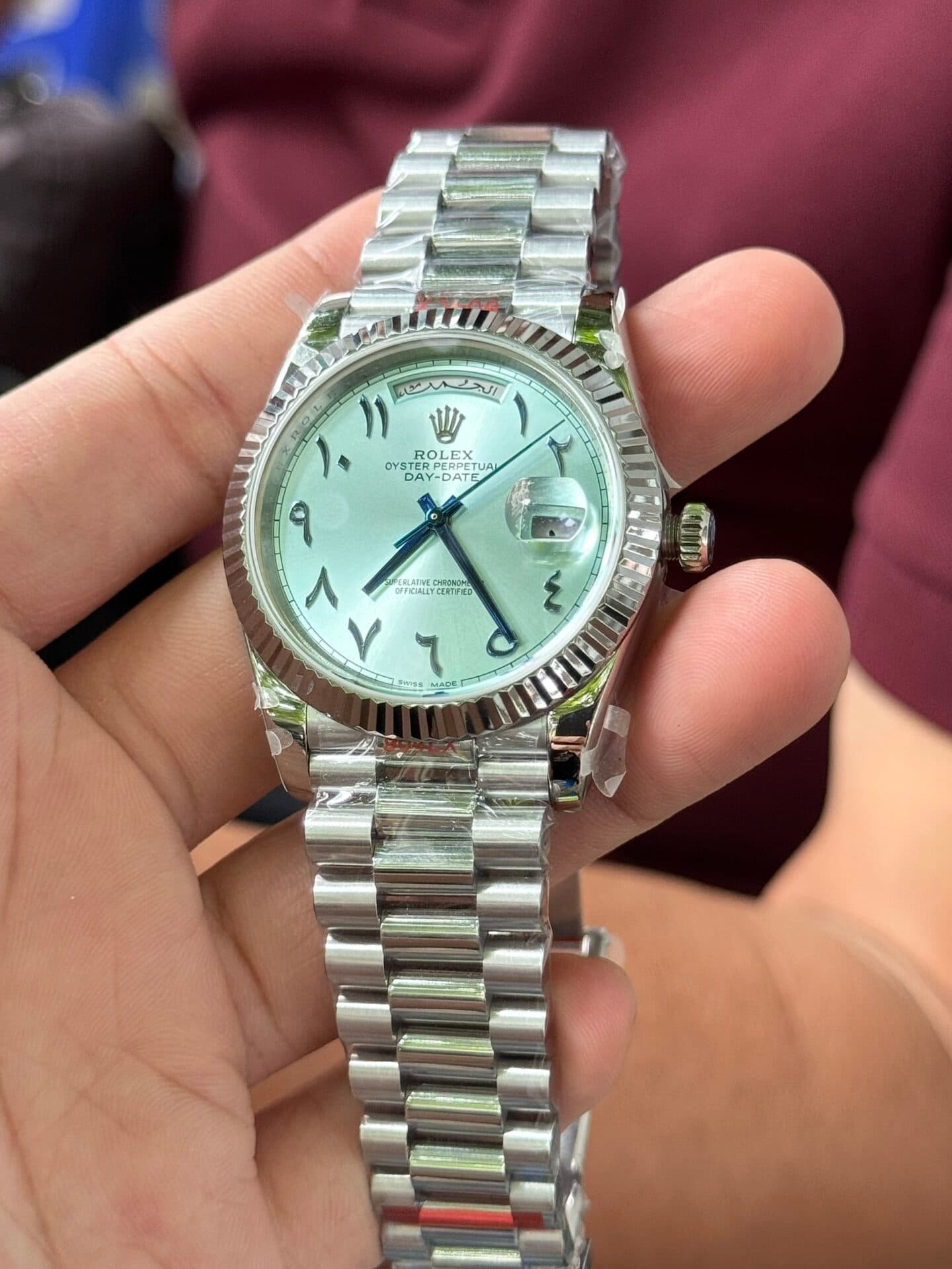 Dong-Ho-Rolex-Day-Date-Replica-11-Mat-So-Xanh-Bang-Coc-A-Rap-GM-V2-40mm-4-1