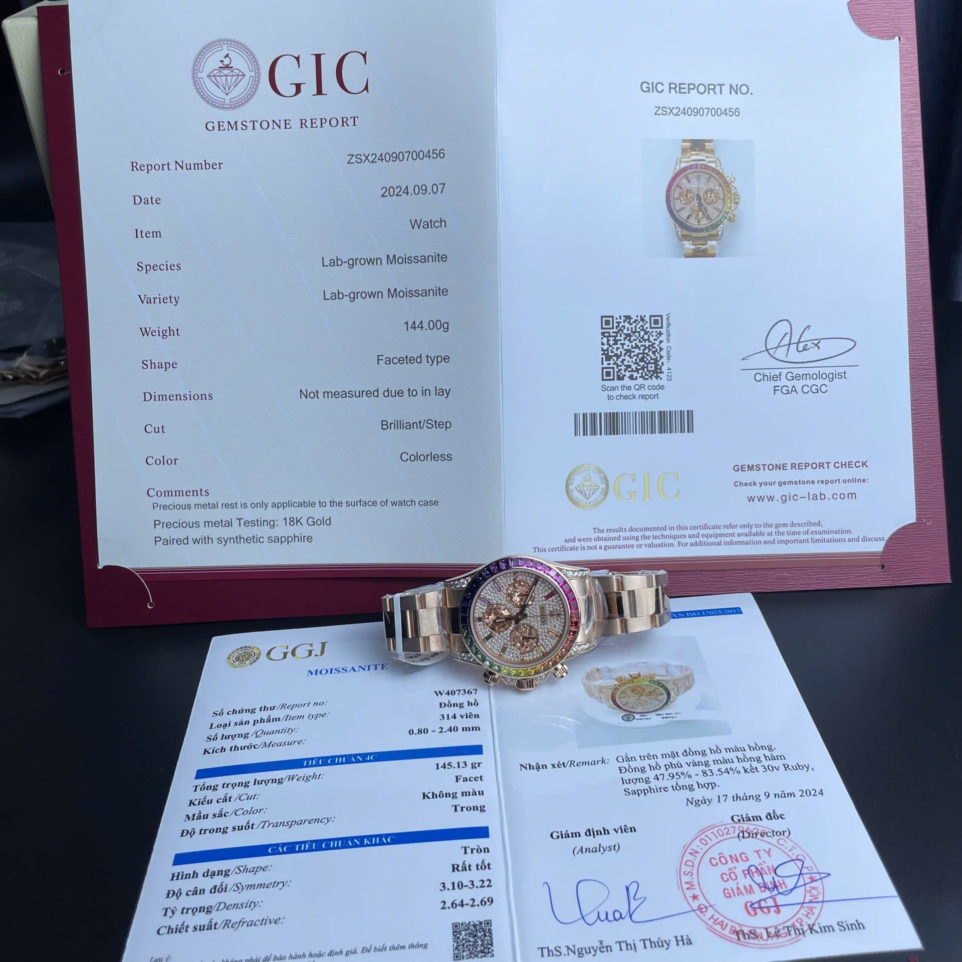Dong-Ho-Rolex-Daytona-Rainbow-116595-Che-Tac-Boc-Vang-That-Ruby-Kim-Cuong-Moissanite-40mm-1-1