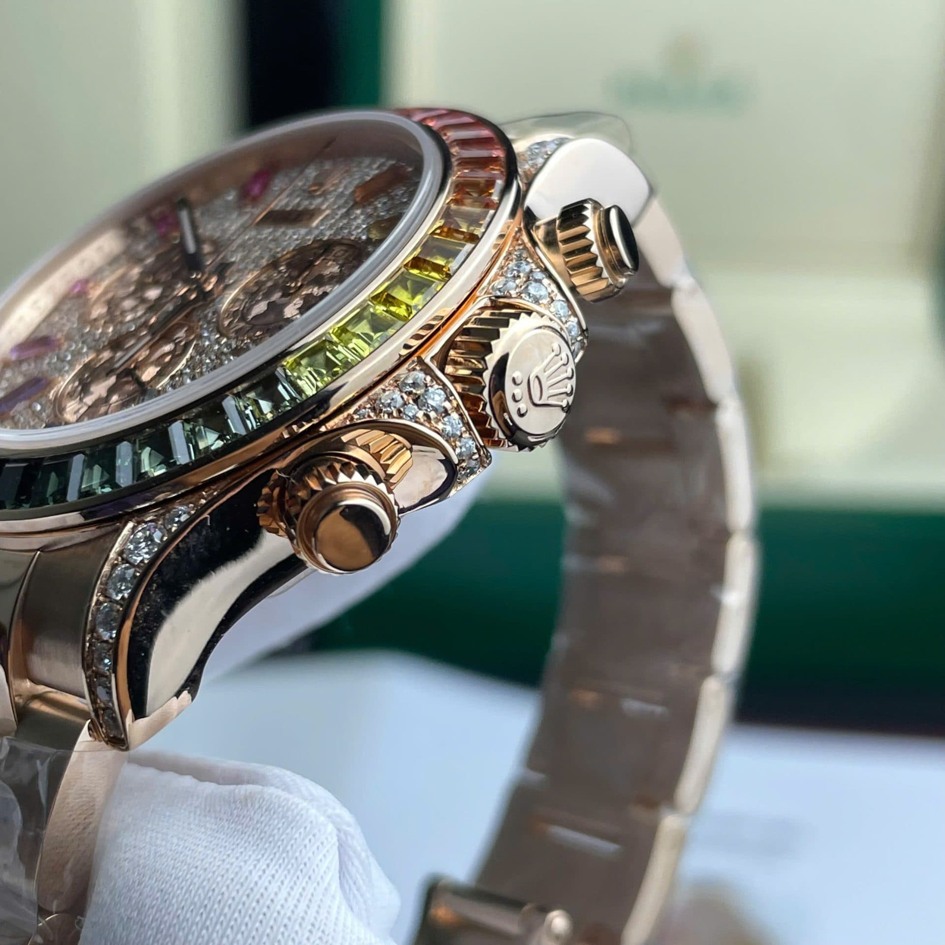 Dong-Ho-Rolex-Daytona-Rainbow-116595-Che-Tac-Boc-Vang-That-Ruby-Kim-Cuong-Moissanite-40mm-5-1
