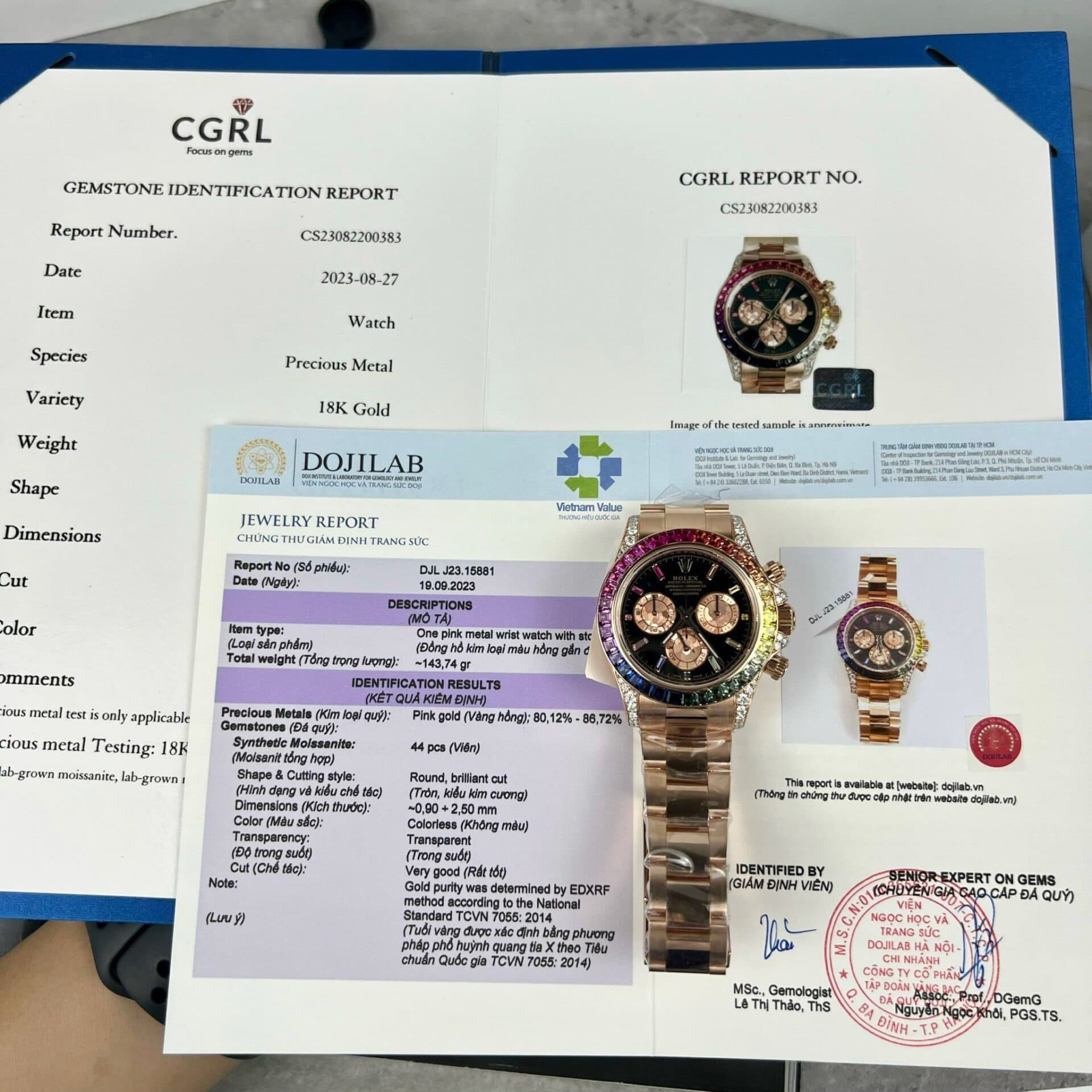 Dong-Ho-Rolex-Daytona-Rainbow-116595RBOW-Boc-Vang-Do-Kim-Cuong-Moissanite-40mm-2-1