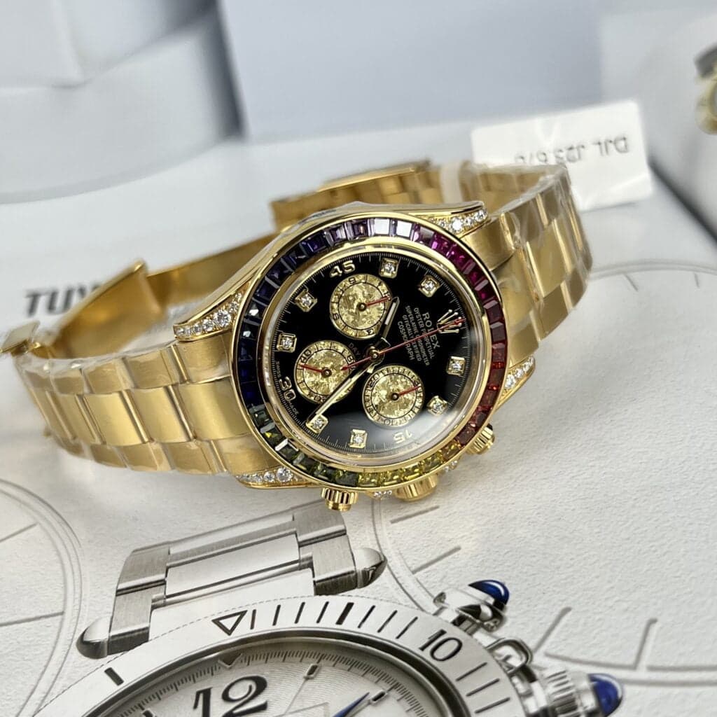 Dong-Ho-Rolex-Daytona-Rainbow-Boc-Vang-Do-Moissanite-Da-Quy-Tong-Hop-40mm-6-1