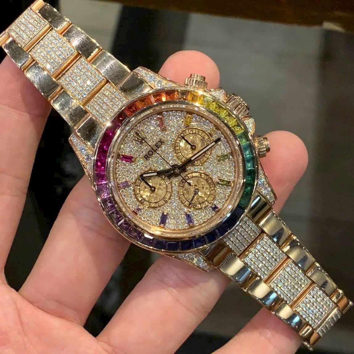 Dong-Ho-Rolex-Daytona-Rainbow-Replcia-11-Dinh-Full-Da-40mm-3-1