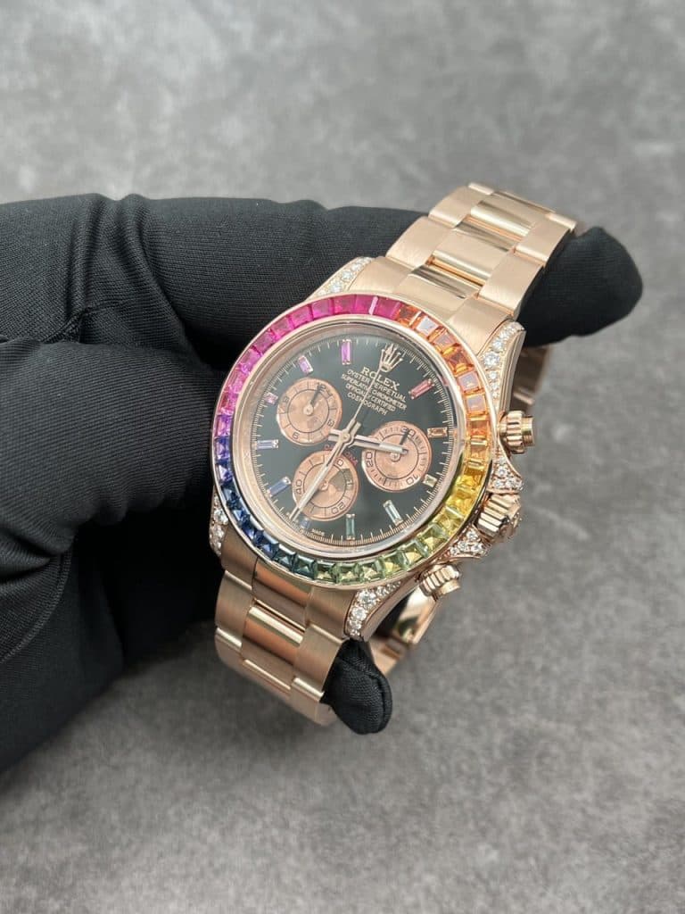 Dong-Ho-Rolex-Daytona-Rainbow-Vang-Khoi-Kim-Cuong-Da-Quy-Tu-Nhien-40mm-2-1