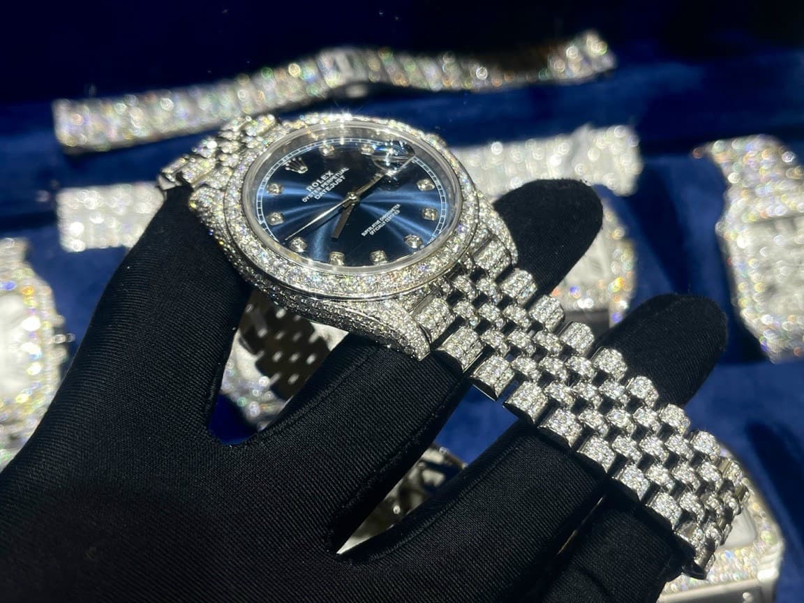 Dong-Ho-Rolex-Do-Kim-Cuong-Moissanite-DateJust-Mat-Xanh-Blue-41mm-4-1