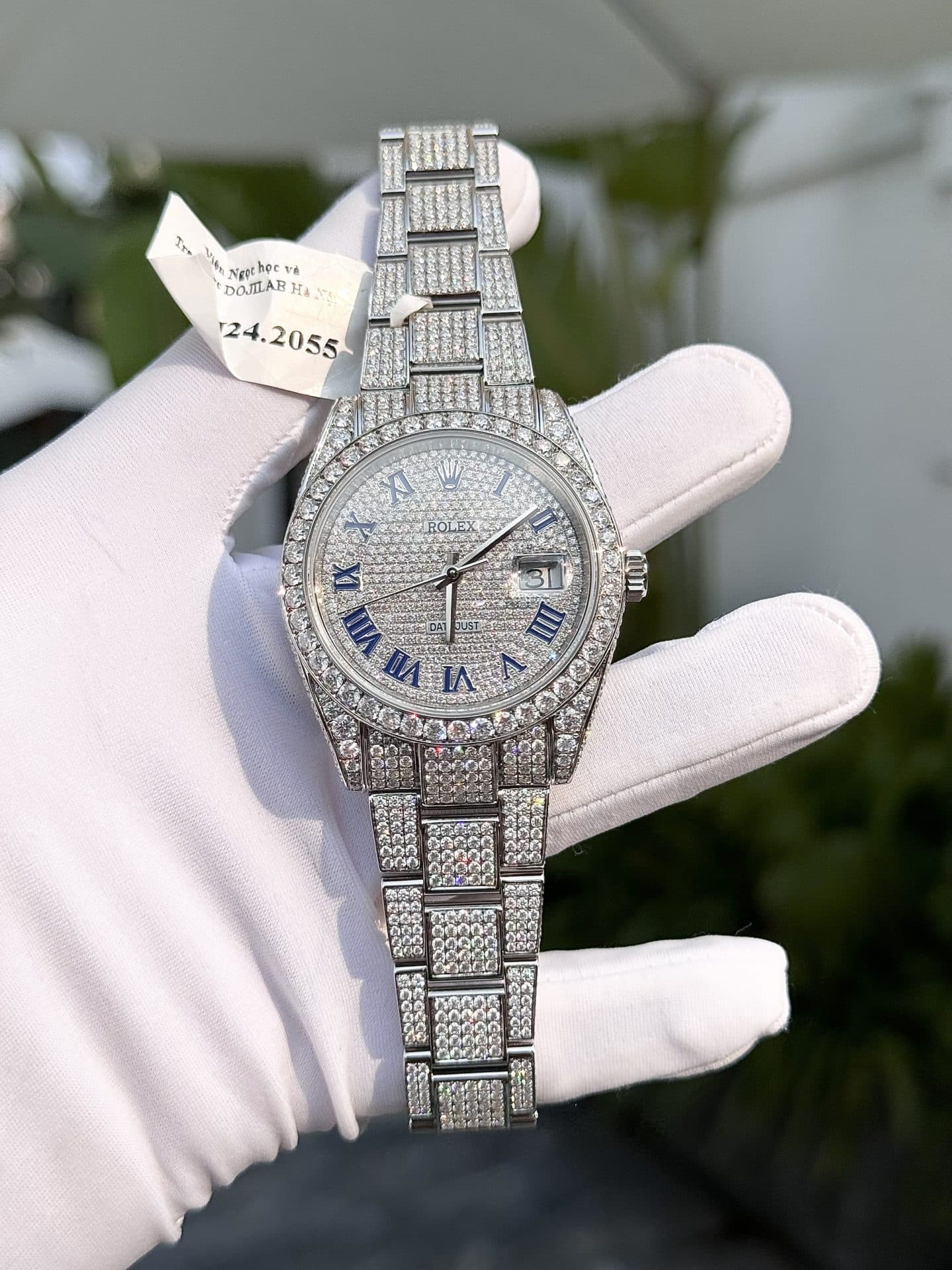 Dong-Ho-Rolex-Full-Kim-Cuong-Moissanite-DateJust-Replica-8-1